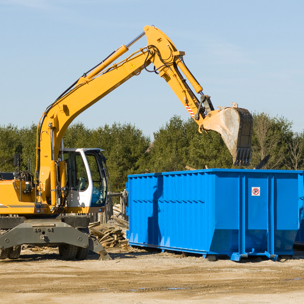 what size residential dumpster rentals are available in St Benedict